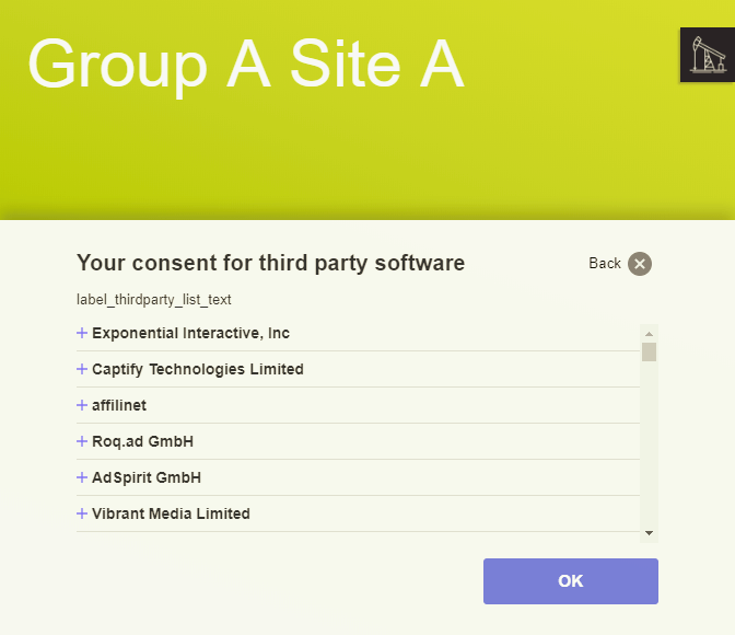 Third party list